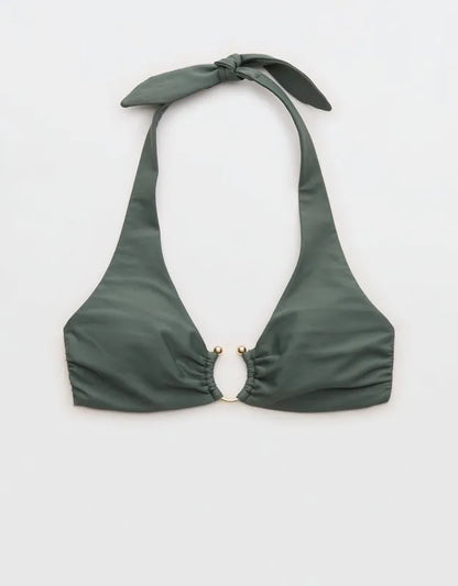 Aerie Horseshoe Ring Halter Voop Bikini Top