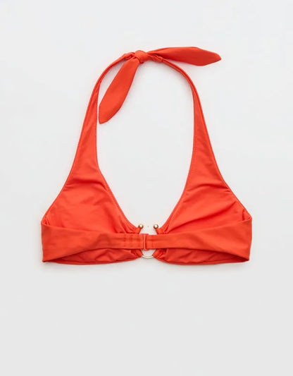 Aerie Horseshoe Ring Halter Voop Bikini Top