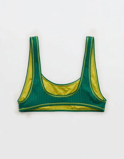 Aerie Low Scoop Ribbed Bikini Top