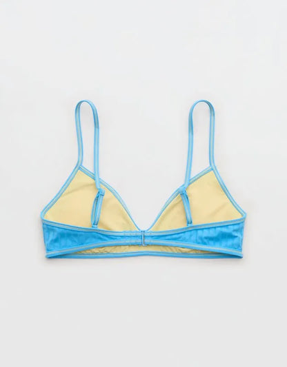 Aerie Skinny Strap Voop Ribbed Bikini Top