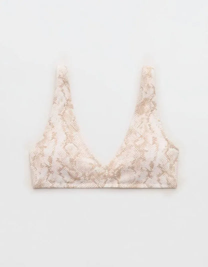 Aerie Pique Wide Strap Voop Bikini Top