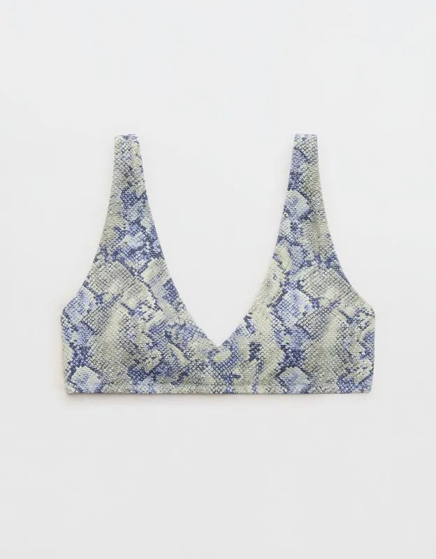 Aerie Pique Wide Strap Voop Bikini Top