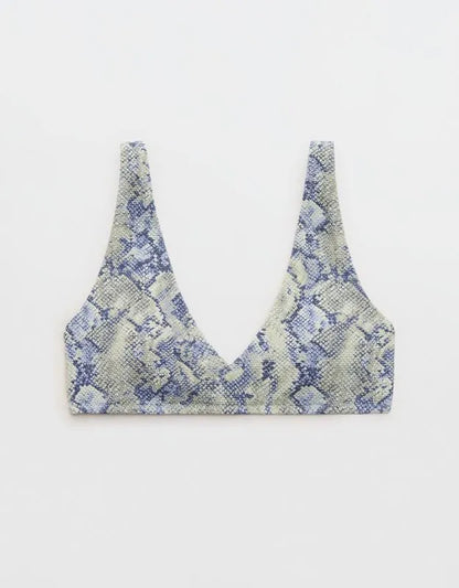 Aerie Pique Wide Strap Voop Bikini Top