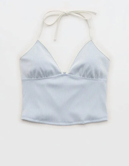 Aerie Ribbed Halter Tankini