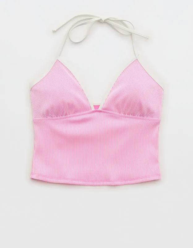 Aerie Ribbed Halter Tankini