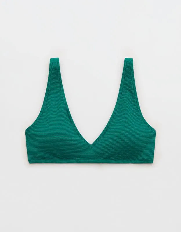 Aerie Pique Wide Strap Voop Bikini Top