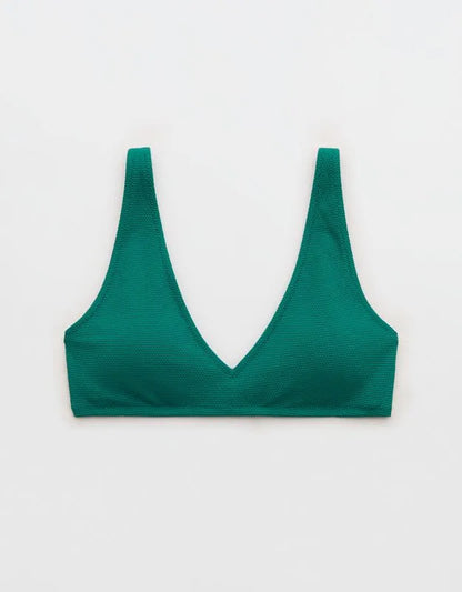 Aerie Pique Wide Strap Voop Bikini Top