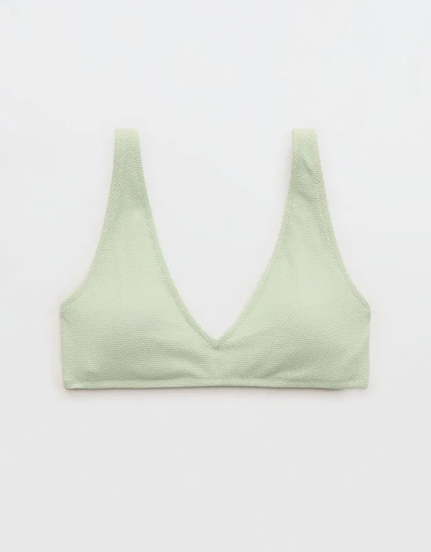Aerie Pique Wide Strap Voop Bikini Top