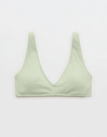 Aerie Pique Wide Strap Voop Bikini Top
