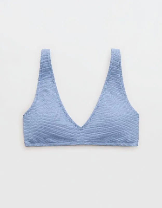 Aerie Pique Wide Strap Voop Bikini Top