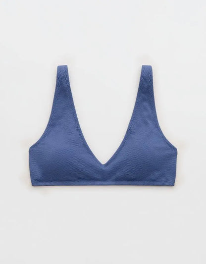 Aerie Pique Wide Strap Voop Bikini Top