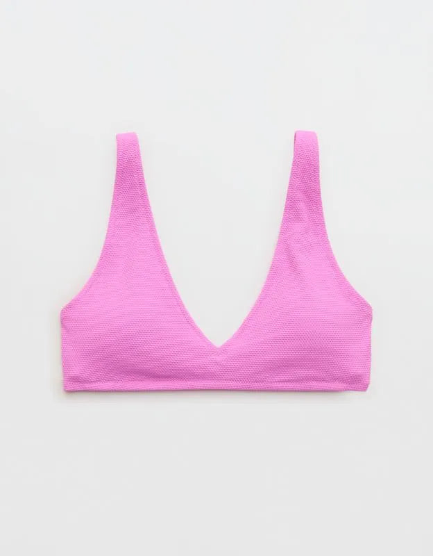 Aerie Pique Wide Strap Voop Bikini Top