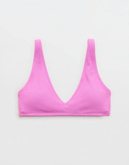 Aerie Pique Wide Strap Voop Bikini Top