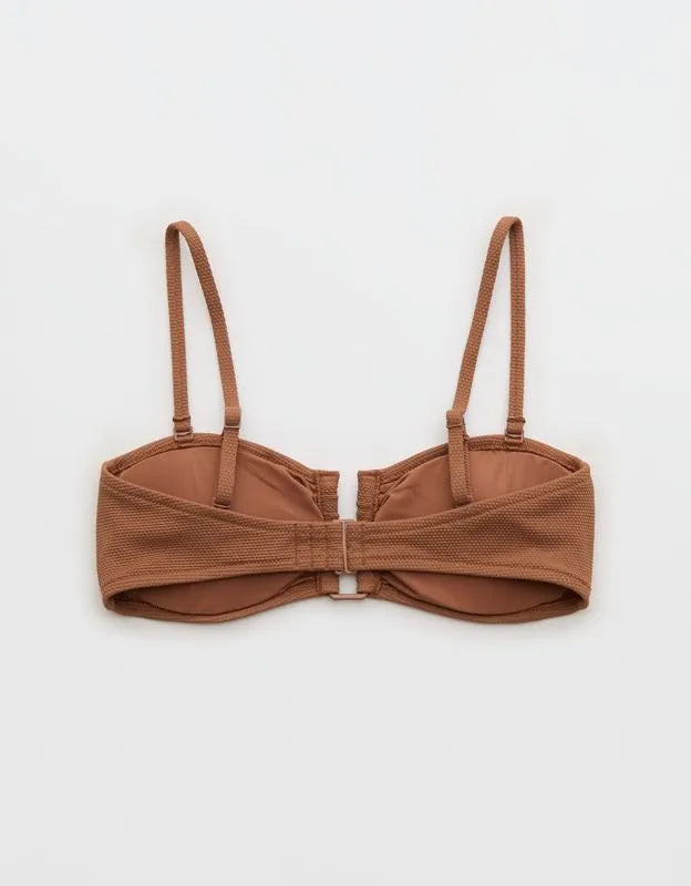 Aerie Pique Bandeau Bikini Top