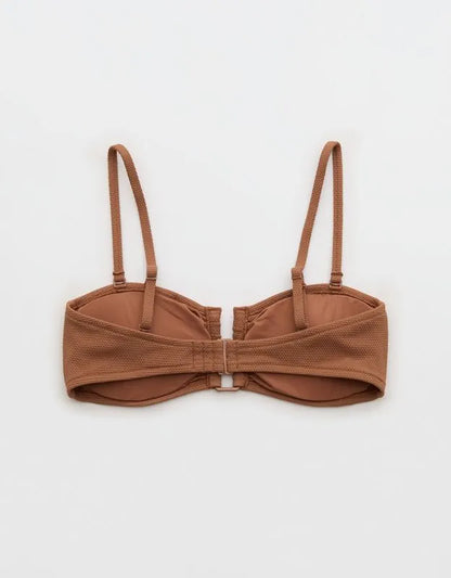 Aerie Pique Bandeau Bikini Top