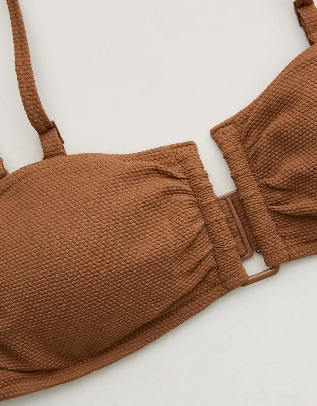 Aerie Pique Bandeau Bikini Top