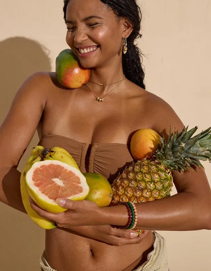Aerie Pique Bandeau Bikini Top