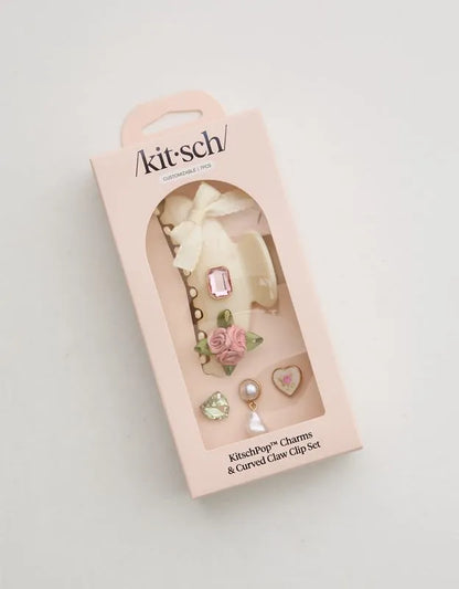 KitschPop™️ Curved Claw Clip & Charms
