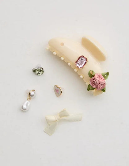 KitschPop™️ Curved Claw Clip & Charms