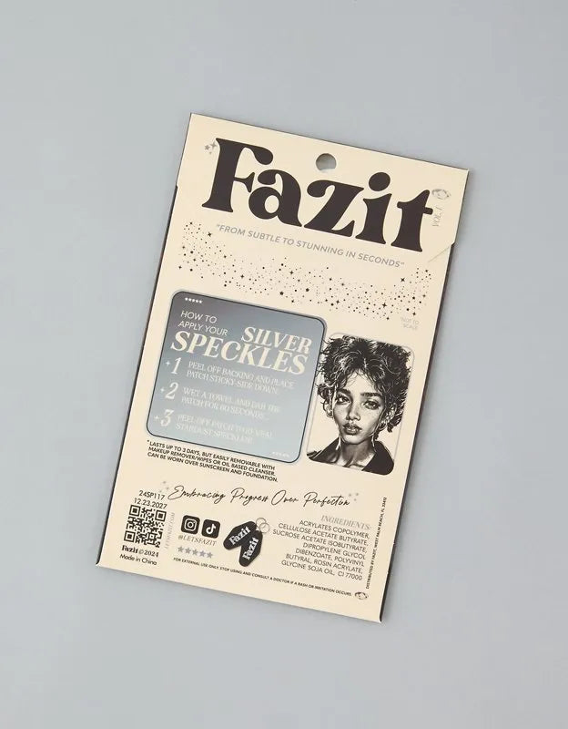 Fazit Silver Glitter Freckles Makeup Patches