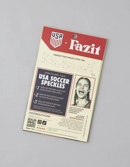 Fazit x U.S. Soccer Speckles Makeup Patches