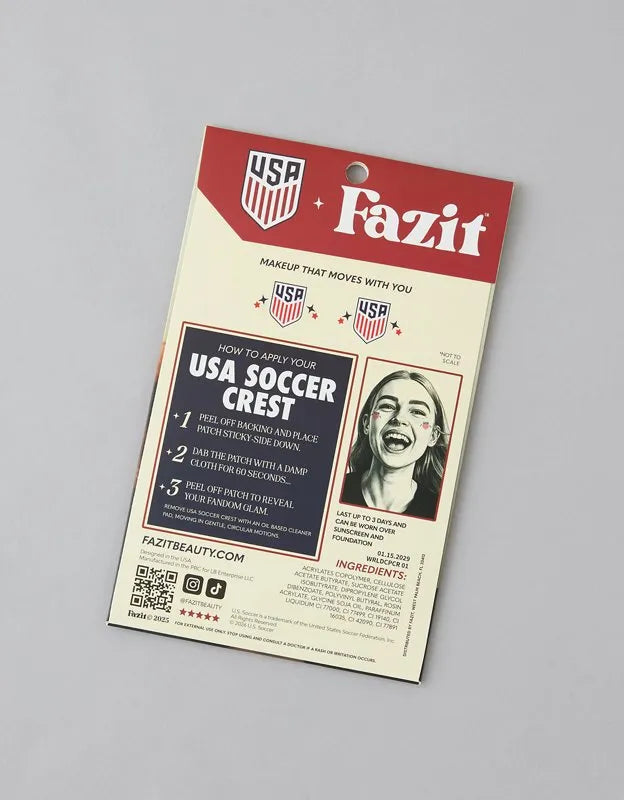 Fazit x U.S. Soccer Crest Makeup Patches