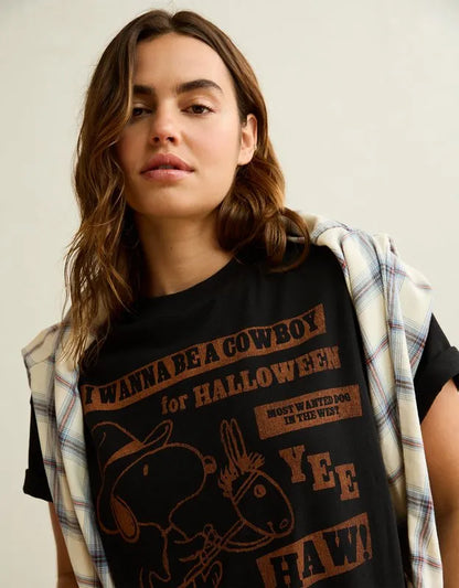 AE Oversized Peanuts Halloween Graphic T-Shirt