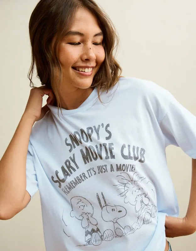 AE Oversized Peanuts Halloween Graphic T-Shirt