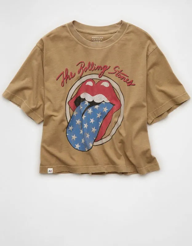 AE Boxy Rolling Stones Graphic T-Shirt