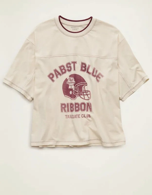 AE Oversized Pabst Blue Ribbon Graphic Tee