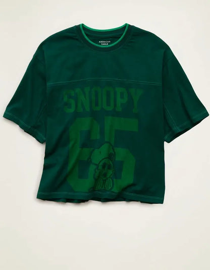 AE Oversized Sporty Snoopy Graphic T-Shirt
