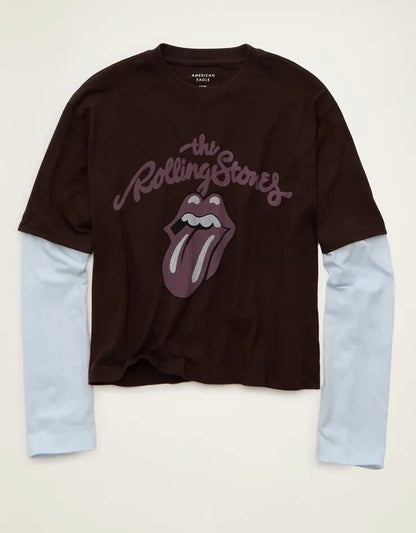 AE Twice As Nice Rolling Stones Graphic T-Shirt