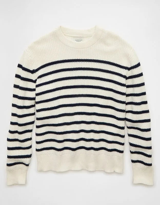 AE Striped Crewneck Sweater
