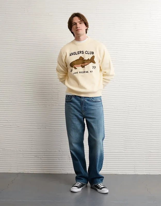 AE Trout Graphic Crew Neck Sweater
