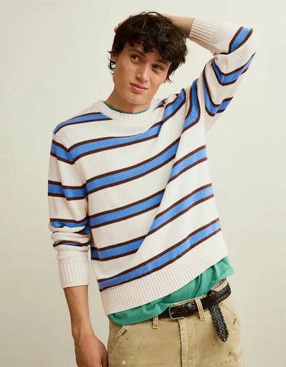 AE Striped Crew Neck Sweater