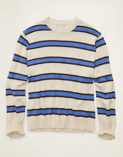 AE Striped Crew Neck Sweater