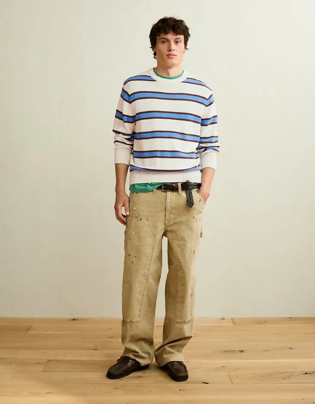 AE Striped Crew Neck Sweater