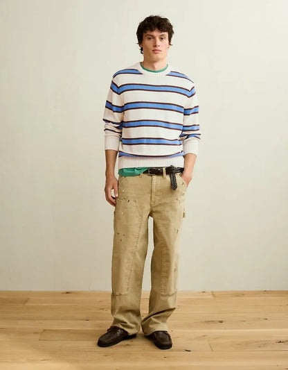 AE Striped Crew Neck Sweater