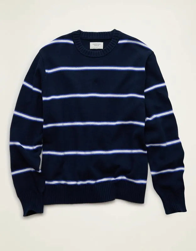 AE Striped Crew Neck Sweater