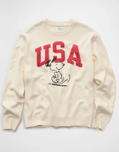 AE Snoopy Graphic Sweater