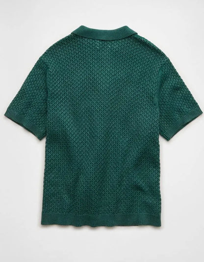 AE Garment-Washed Sweater Polo