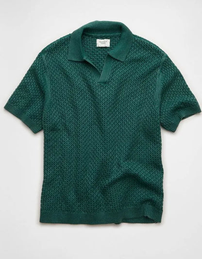 AE Garment-Washed Sweater Polo