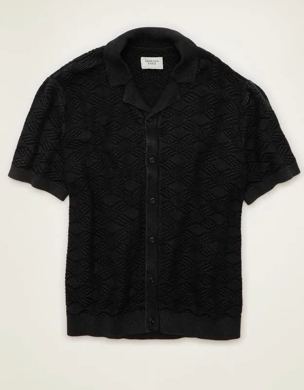 AE Garment-Washed Sweater Polo