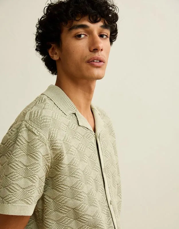 AE Garment-Washed Sweater Polo