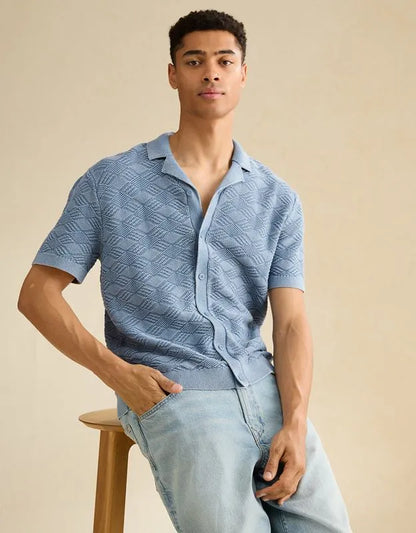 AE Garment-Washed Sweater Polo
