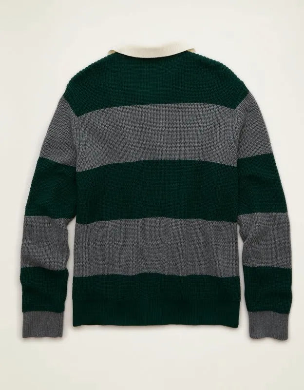 AE Shaker Stitch Rugby Sweater Polo
