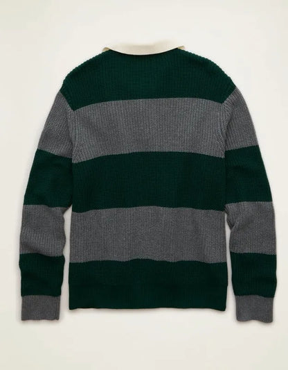 AE Shaker Stitch Rugby Sweater Polo