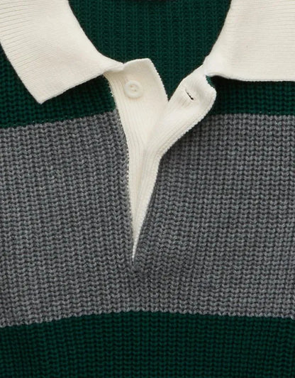 AE Shaker Stitch Rugby Sweater Polo