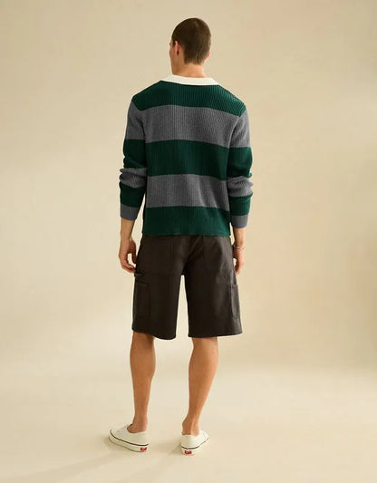 AE Shaker Stitch Rugby Sweater Polo