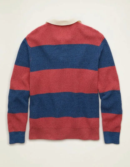 AE Shaker Stitch Rugby Sweater Polo
